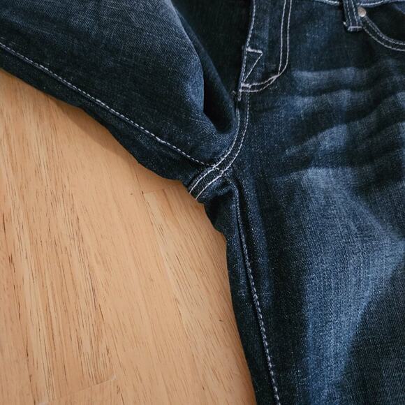 Rock & Republic Kiedis Jeans Dark Wash Bootcut Beaded R - size 31 - Picture 8 of 12